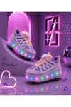 Üst Kalite Çocuk Patenli Ayakkabı Işıklı 4 Teker Kaykay Sneaker Rahat Dayanıklı Ayakkabı-2620