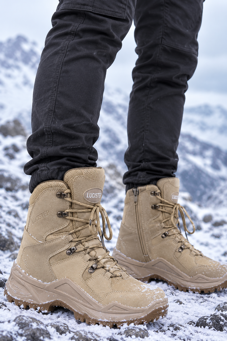 Su Geçirmez Fermuarlı ve Bağcıklı Outdoor Kadın & Erkek Taktik Askeri Bot 4 Mevsim