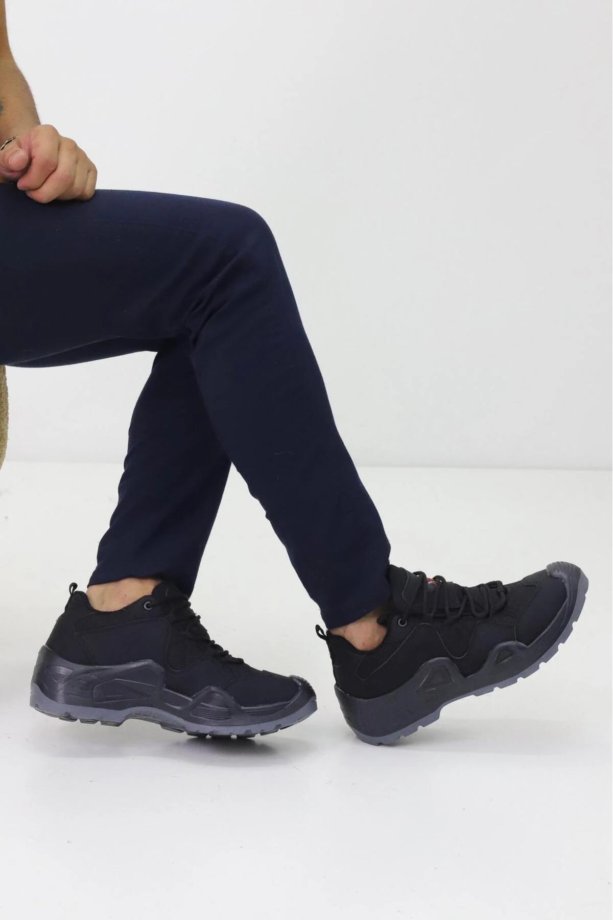 Çöl Çizgili Unisex Su Geçirmez Kauçuk Taban Trekking Bot waterprof