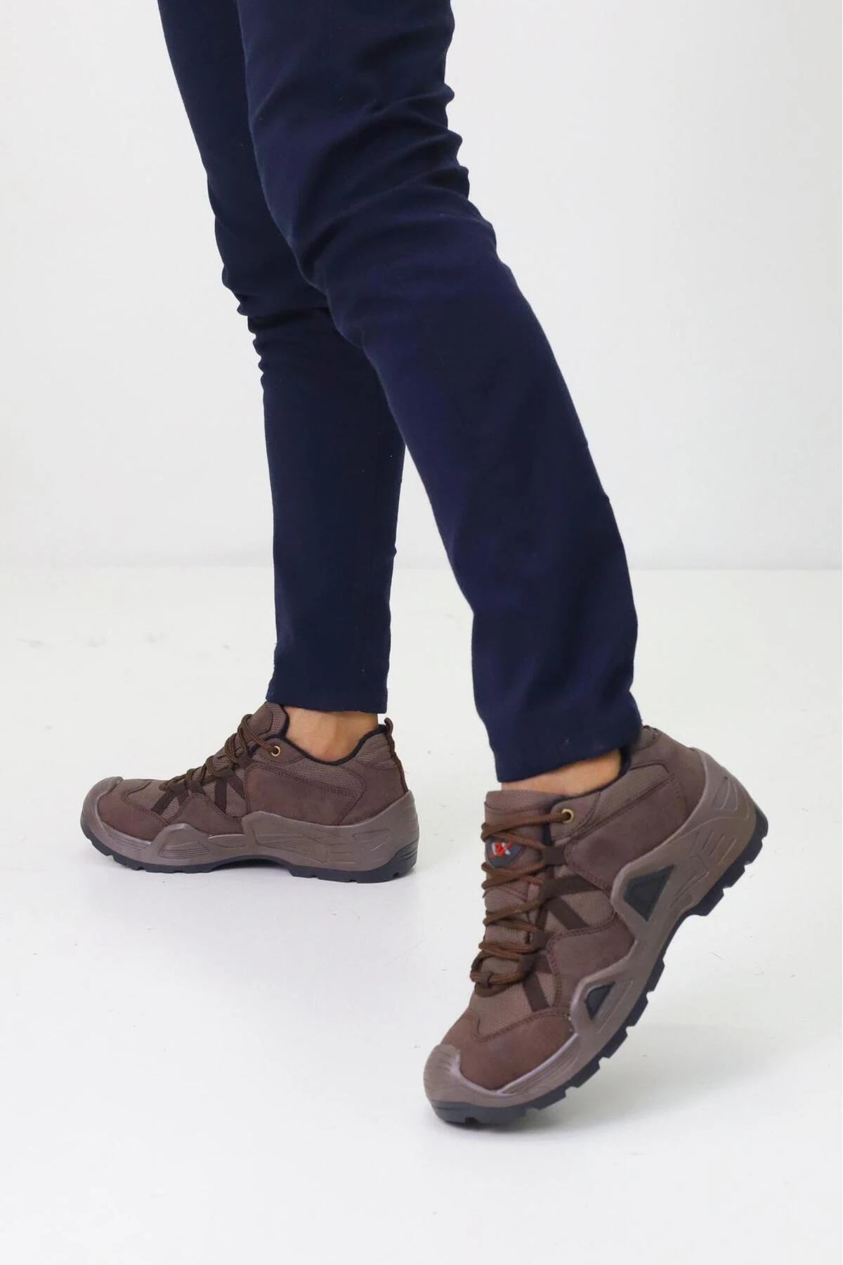 Çöl Çizgili Unisex Su Geçirmez Kauçuk Taban Trekking Bot waterprof
