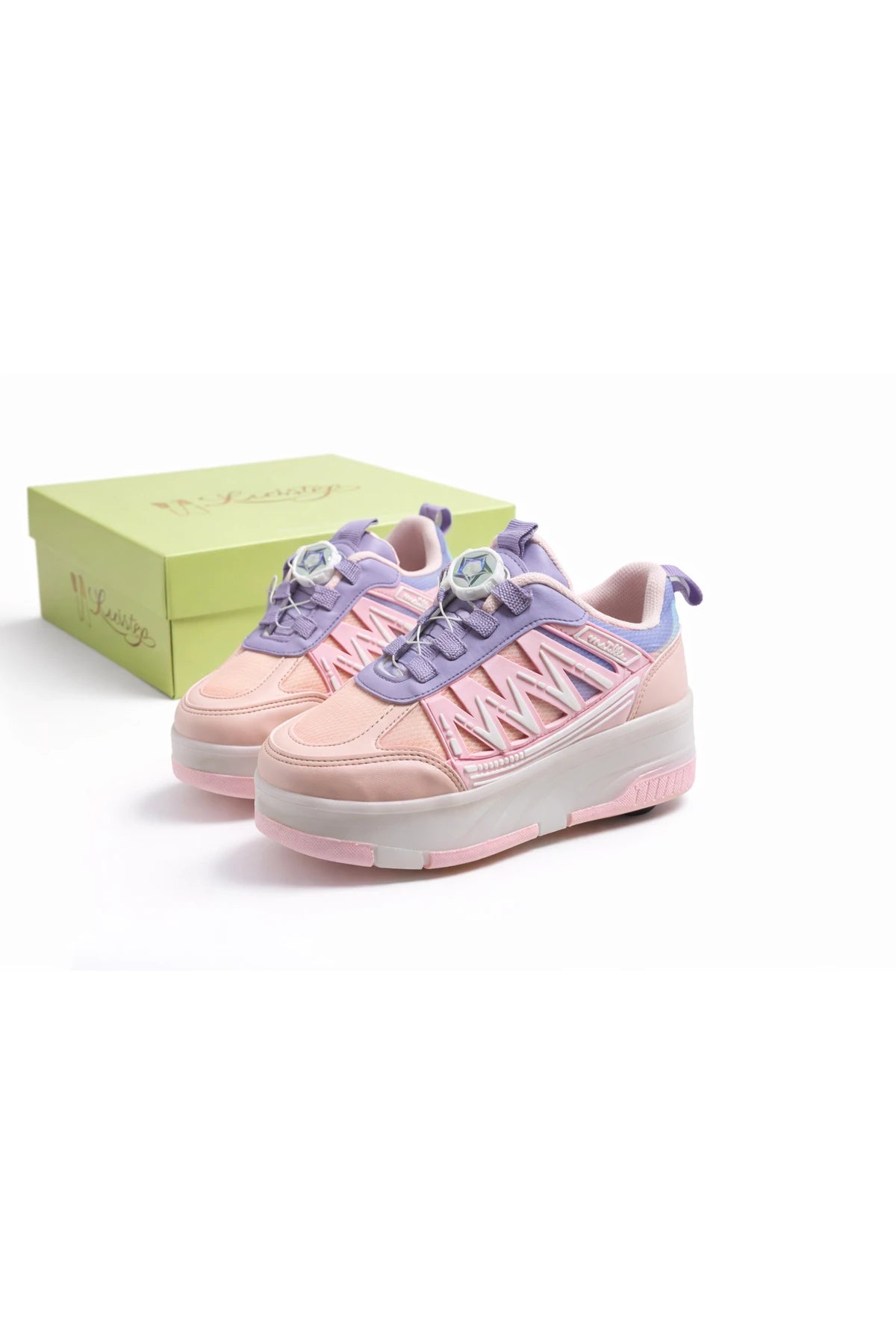 Garantili Çocuk Patenli Ayakkabı Işıklı 4 Teker Kaykay Sneaker Ayakkabı SAAT HEDİYELİ