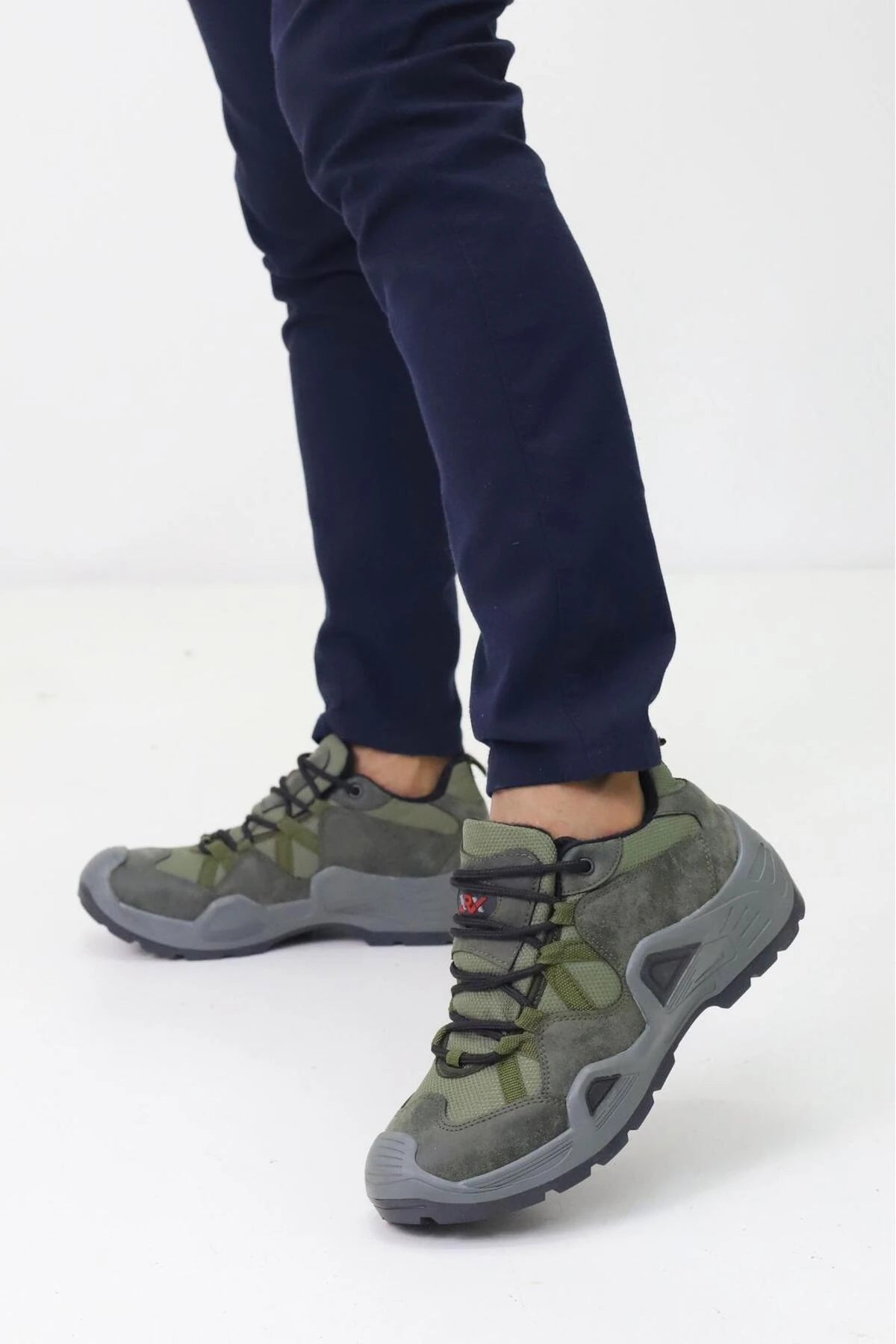 Çöl Çizgili Unisex Su Geçirmez Kauçuk Taban Trekking Bot waterprof