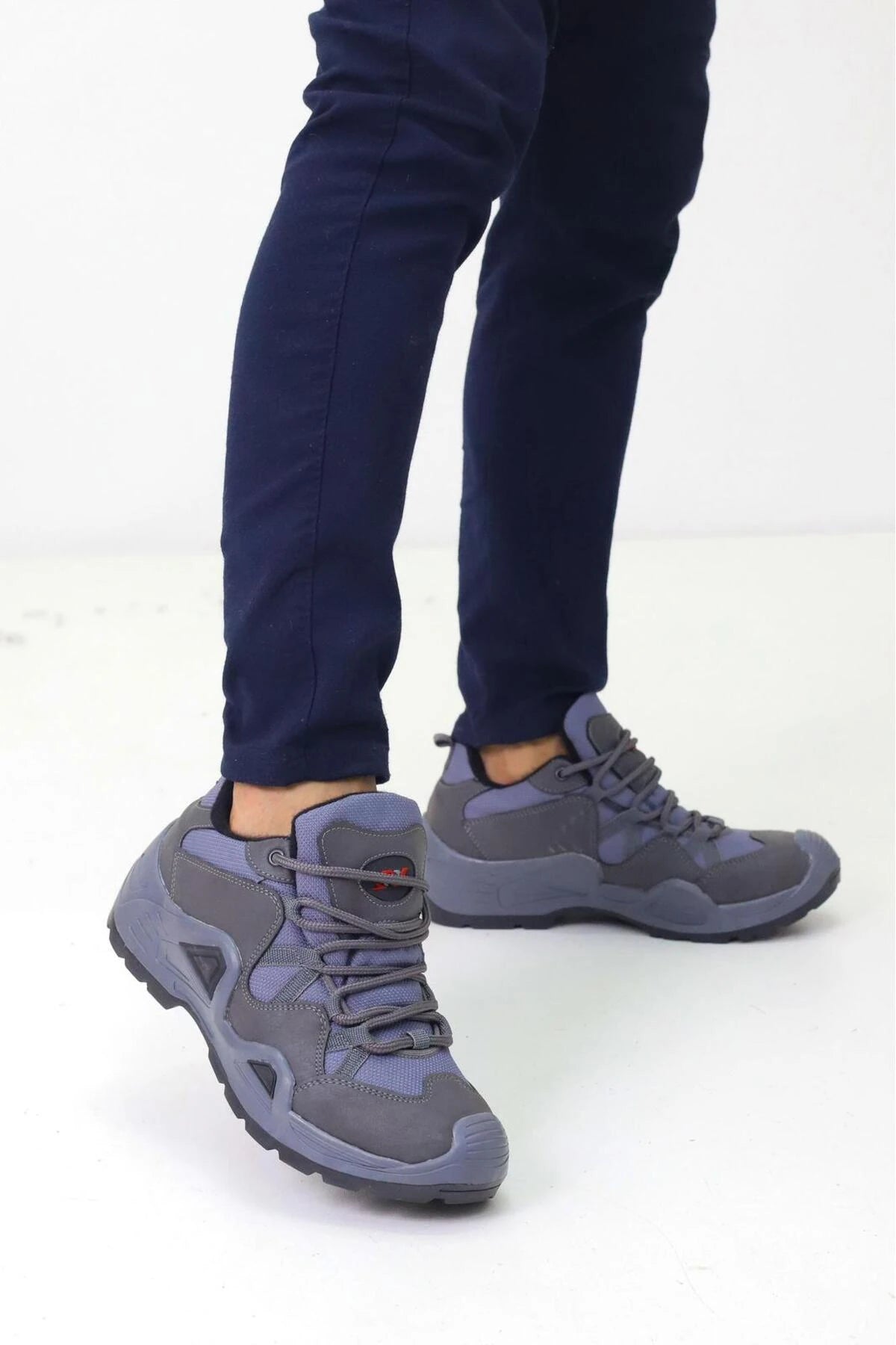 Çöl Çizgili Unisex Su Geçirmez Kauçuk Taban Trekking Bot waterprof