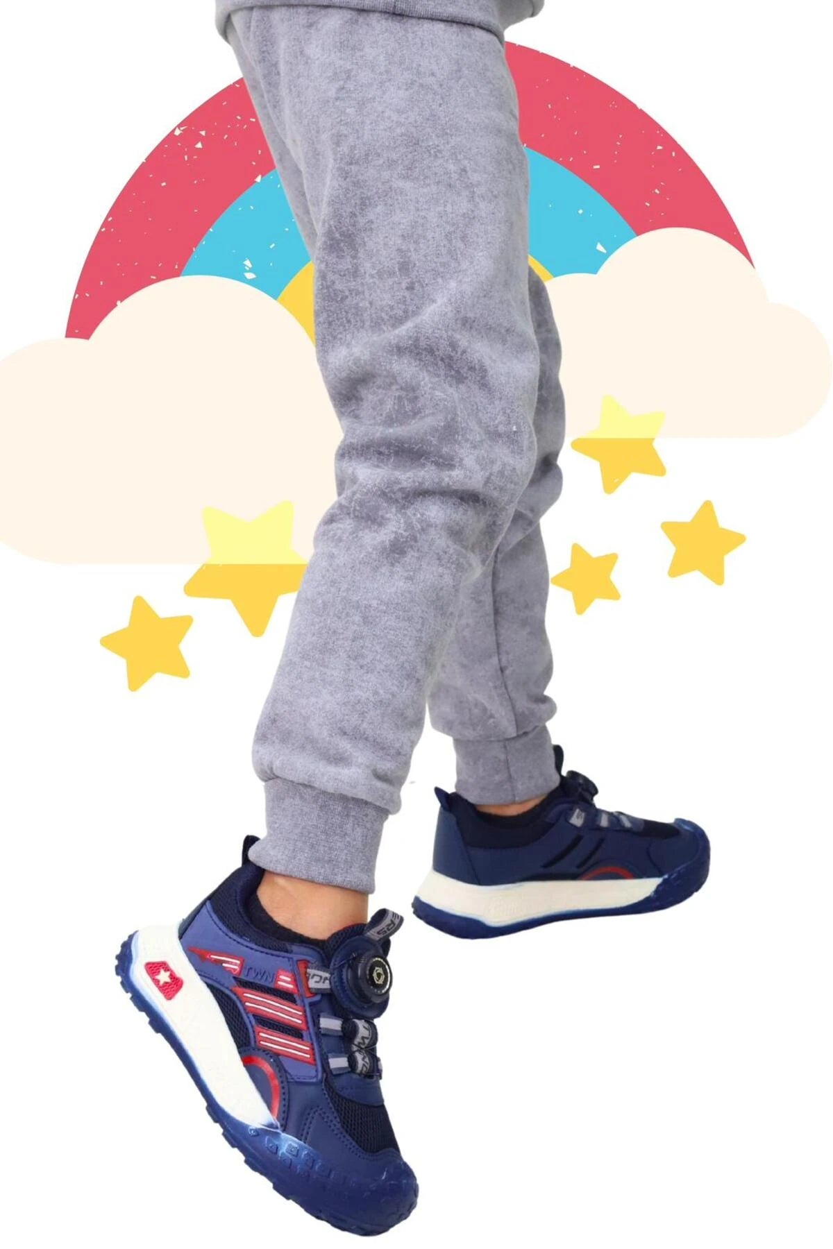 Çocuk Sneaker | Bağcık Derdi Yok | Hafif ve Rahat Mekanizmalı Ayakkabı