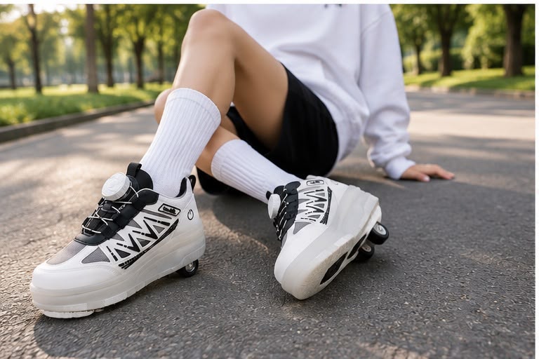 Garantili Üst Kalite Çocuk Patenli Ayakkabı Işıklı 4 Teker Kaykay Sneaker Rahat Dayanıklı Ayakkabı