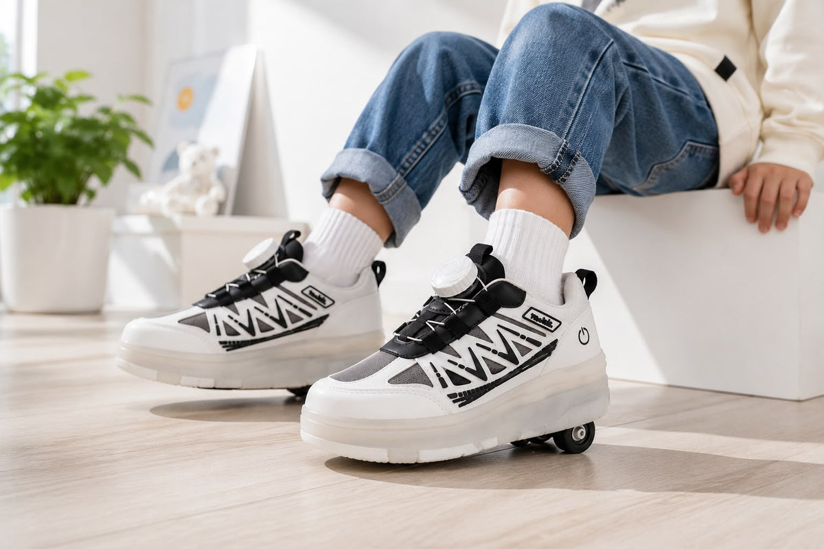 Garantili Üst Kalite Çocuk Patenli Ayakkabı Işıklı 4 Teker Kaykay Sneaker Rahat Dayanıklı Ayakkabı