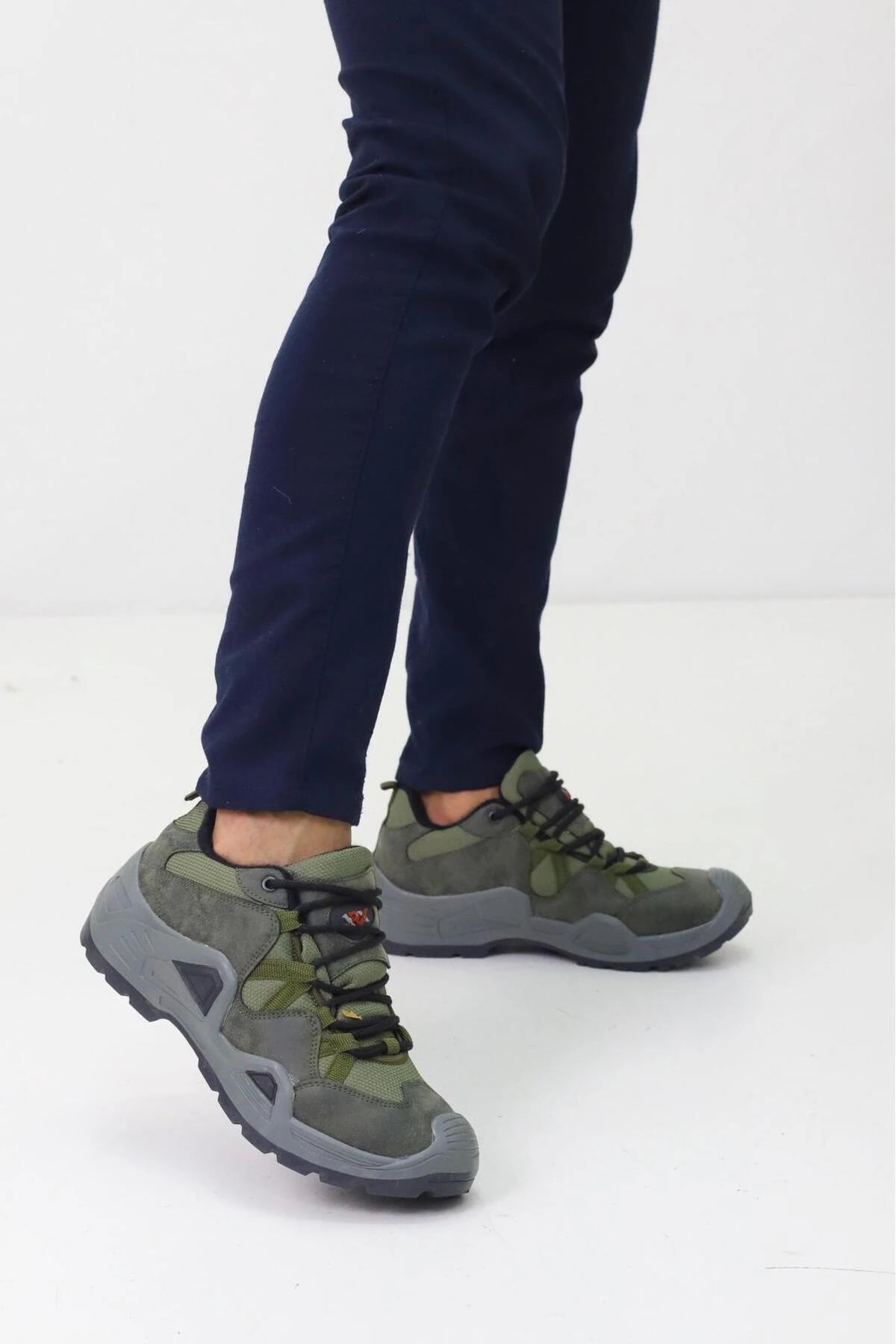 Çöl Çizgili Unisex Su Geçirmez Kauçuk Taban Trekking Bot waterprof