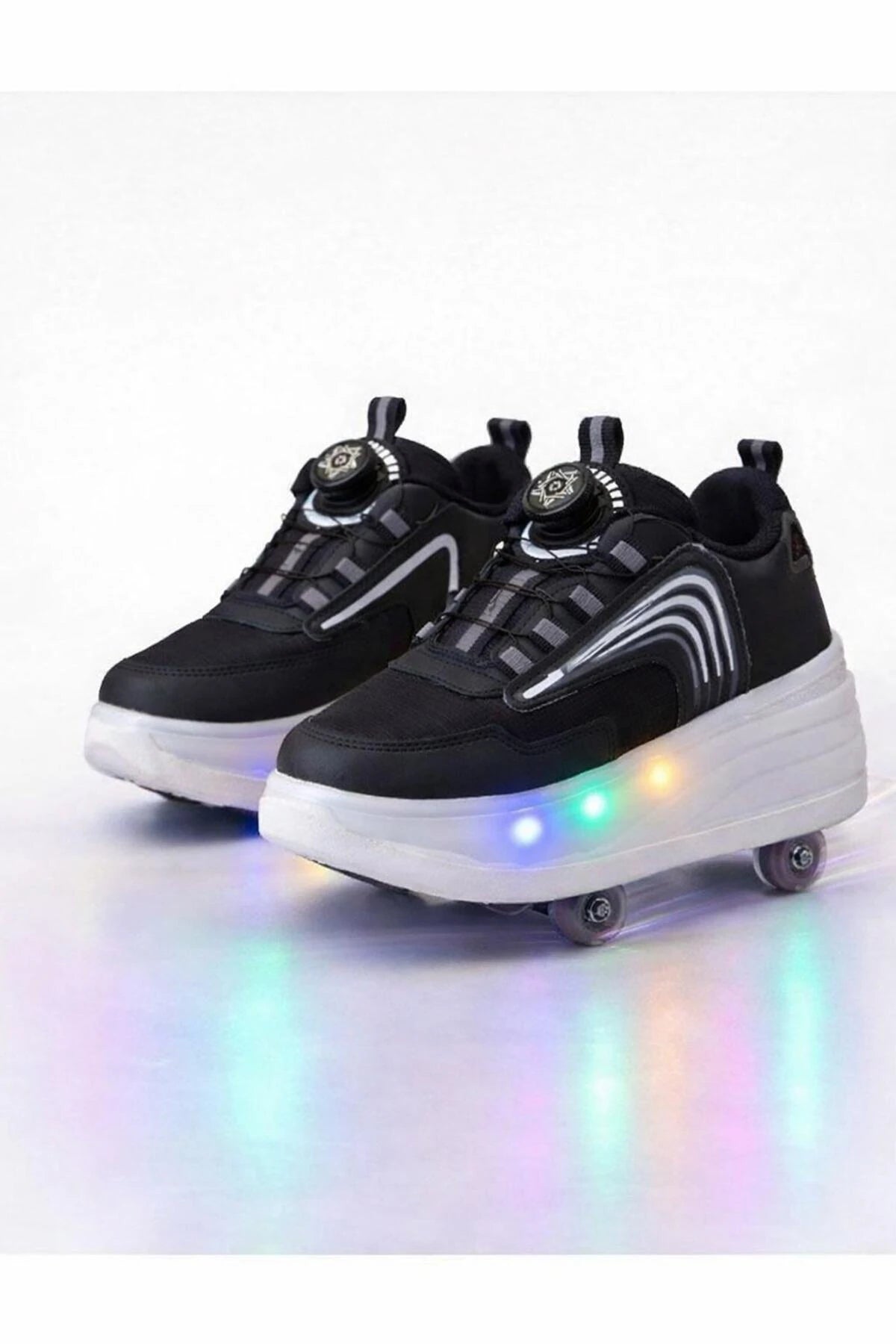 Garantili Üst Kalite Çocuk Patenli Ayakkabı Işıklı 4 Teker Kaykay Sneaker Rahat Dayanıklı Ayakkabı