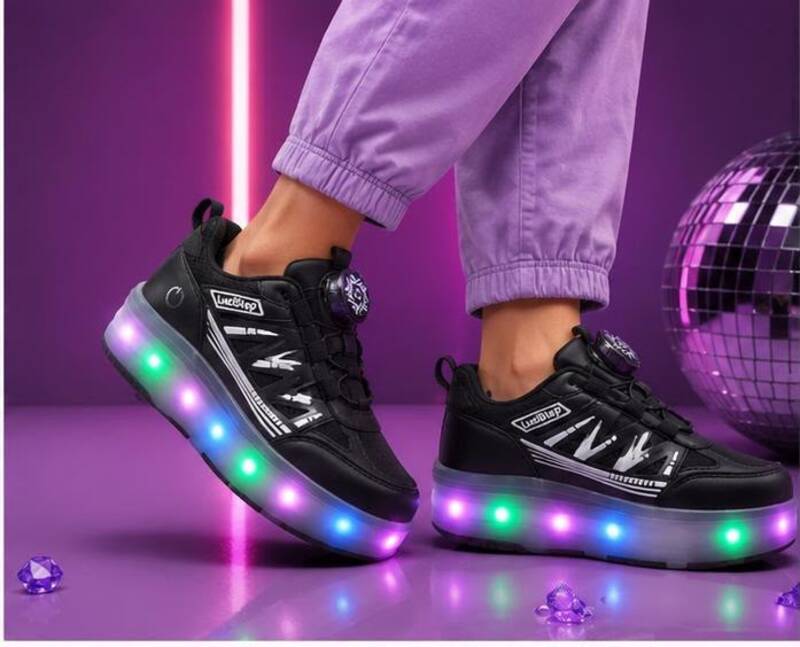 Garantili Üst Kalite Çocuk Patenli Ayakkabı Işıklı 4 Teker Kaykay Sneaker Rahat Dayanıklı Ayakkabı